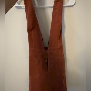 Corduroy button up dress